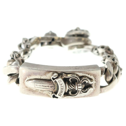 Chrome Hearts Fncy ID Dggr Dagger ID Clip Bracelet Silver — view 5