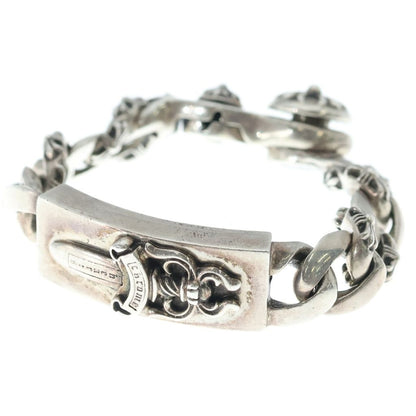 Chrome Hearts Fncy ID Dggr Dagger ID Clip Bracelet Silver