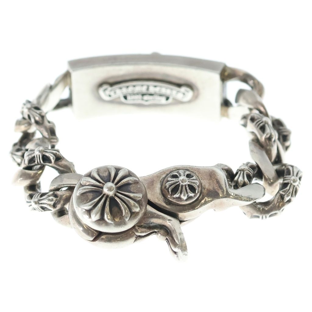 Chrome Hearts Fncy ID Dggr Dagger ID Clip Bracelet Silver — view 2
