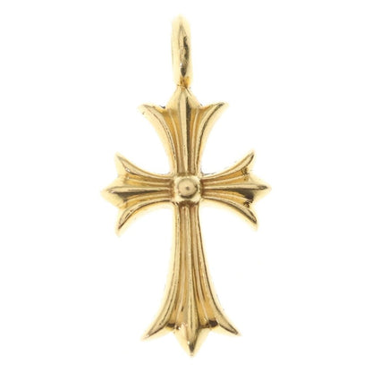 Chrome Hearts 22k Tny Crsf P Dia Tiny Fat Cross Pave Diamond Pendant Gold — view 2