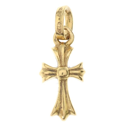 Chrome Hearts 22k Crs Baby Fat P Dia Fat Cross Pave Diamond Pendant Gold — view 2