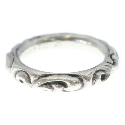Chrome Hearts Scrl Band Scroll Ring Silver — view 3