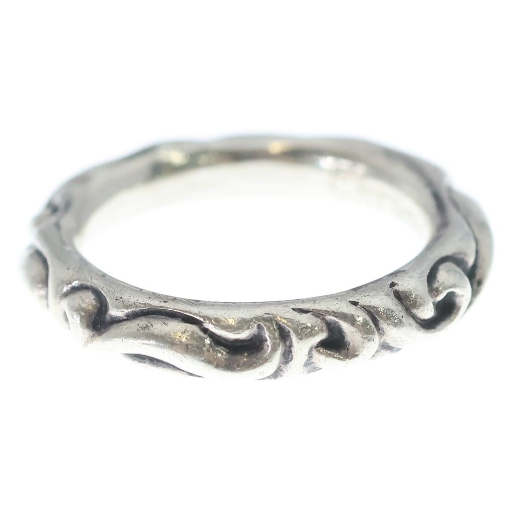 Chrome Hearts Scrl Band Scroll Ring Silver — view 4