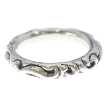 Chrome Hearts Scrl Band Scroll Ring Silver — view 4