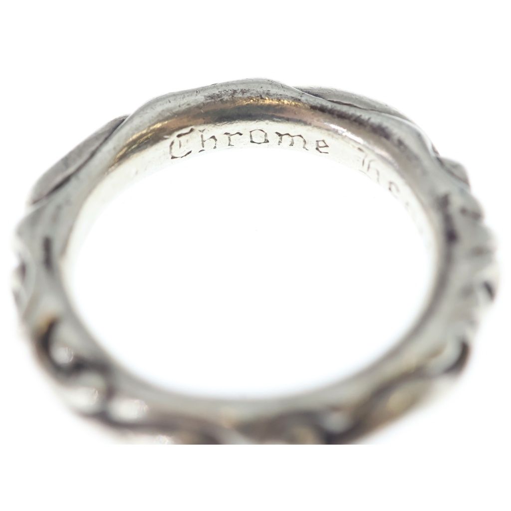 Chrome Hearts Scrl Band Scroll Ring Silver — view 5