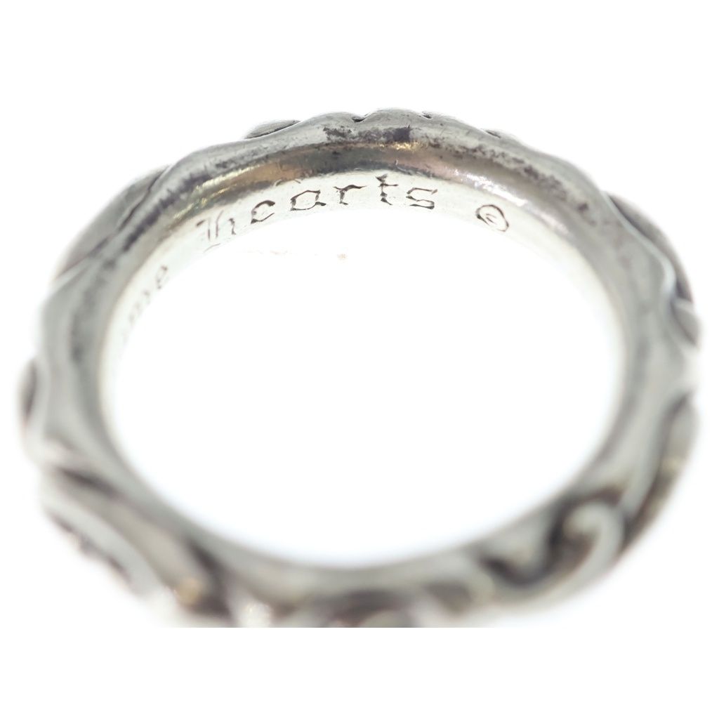 Chrome Hearts Scrl Band Scroll Ring Silver — view 6