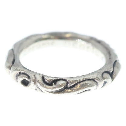Chrome Hearts Scrl Band Scroll Ring Silver
