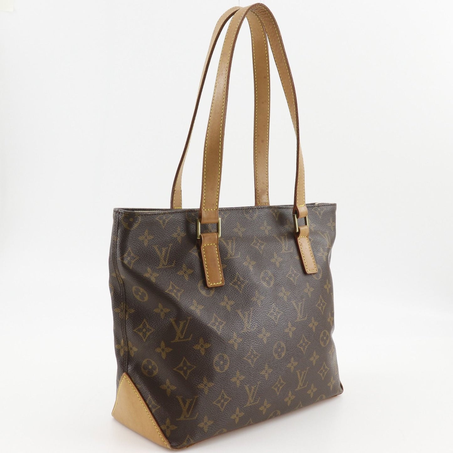 Louis Vuitton Cabas Piano Monogram Canvas Brown Tote — view 3