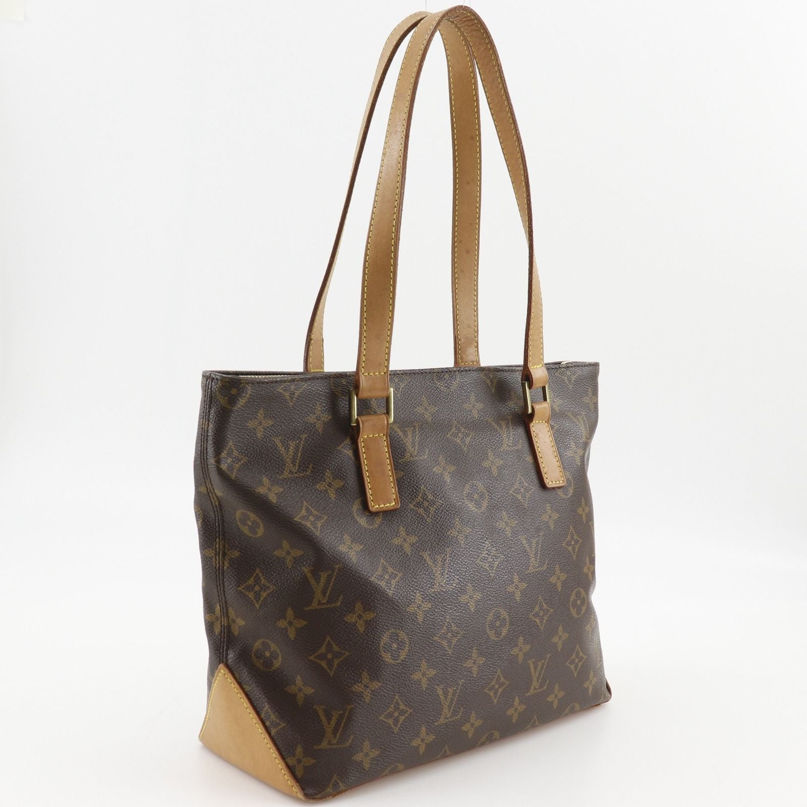 Louis Vuitton Cabas Piano Monogram Canvas Brown Tote — view 3