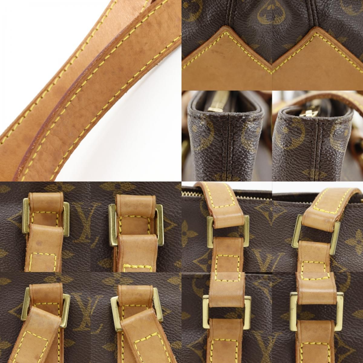 Louis Vuitton Cabas Piano Monogram Canvas Brown Tote — view 9