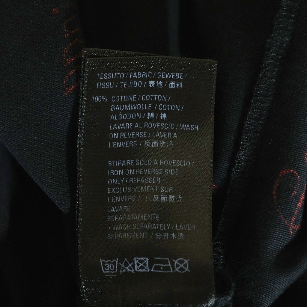 Balenciaga Logo Big Silhouette Shirt Dress Black Red #xs — view 7