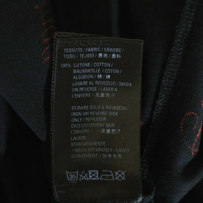 Balenciaga Logo Big Silhouette Shirt Dress Black Red #xs — view 7