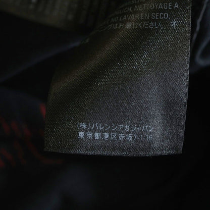 Balenciaga Logo Big Silhouette Shirt Dress Black Red #xs — view 8