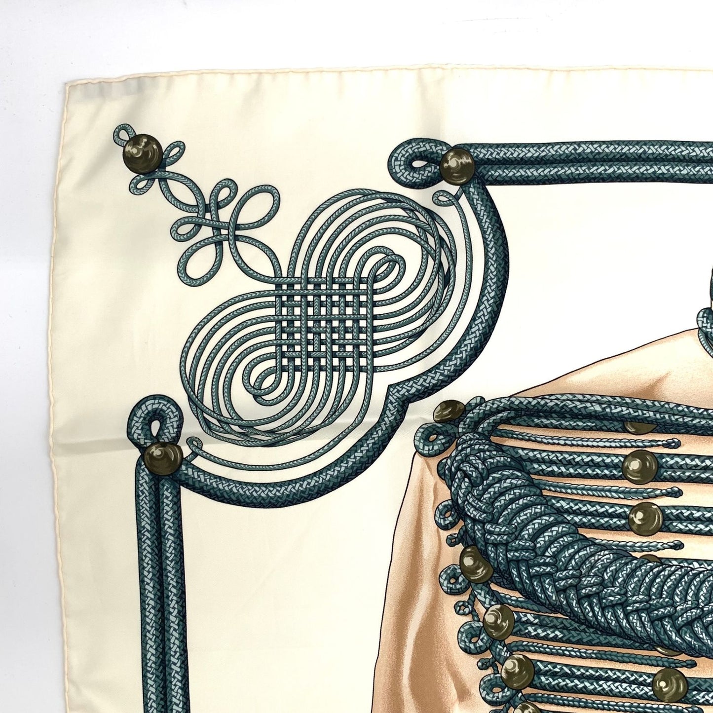 Hermes Carre 90 Scarf Silk Brandebourgs Brandenburg — view 2