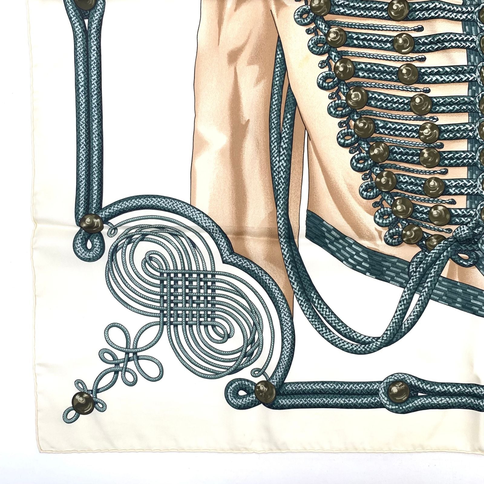 Hermes Carre 90 Scarf Silk Brandebourgs Brandenburg — view 5