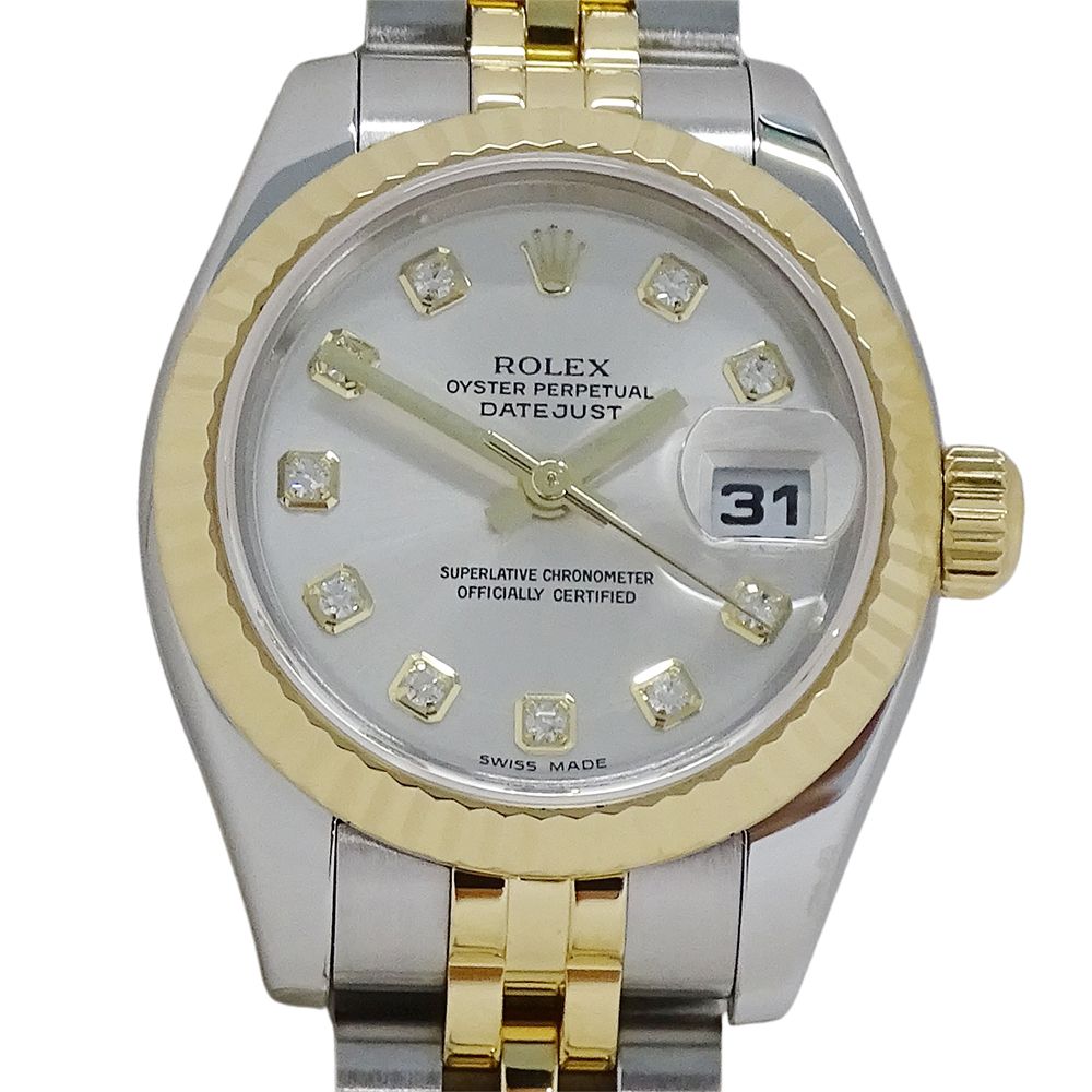 Rolex Datejust D Number Watch Diamond Automatic Winding at Stainless Steel Gold — view 2