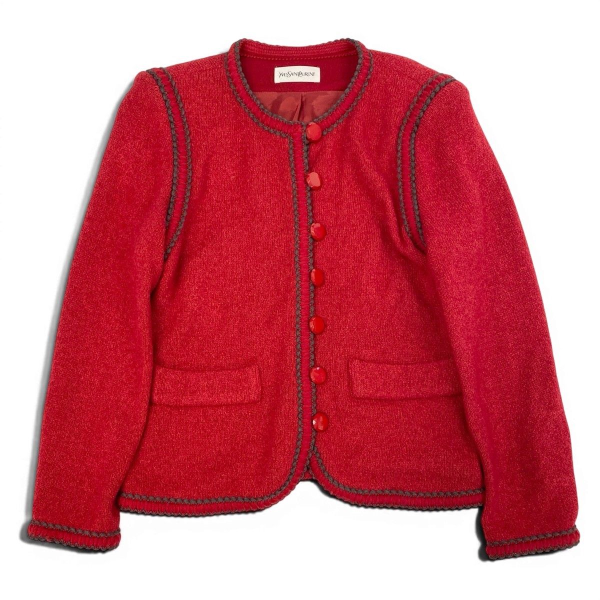 Saint Laurent Knit Jacket Cardigan Wool Blend M — view 2