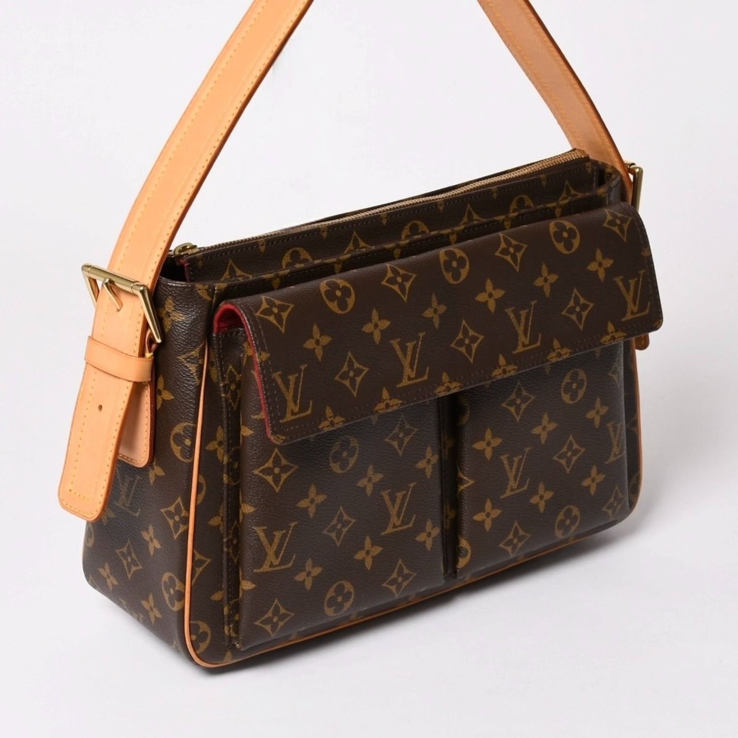 Louis Vuitton Viva-Cite GM Bag Monogram Brown Gold — view 3