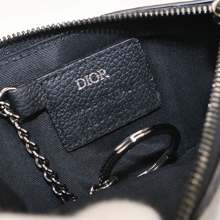 Dior Fragment Case Gravity Coin Purse Leather — view 5