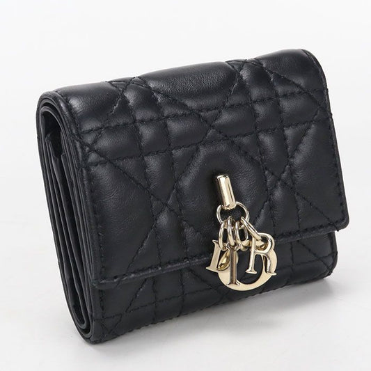 Dior Hibiscus Wallet My Trifold Leather