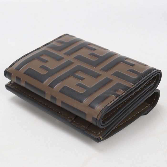Fendi FF Diamond Trifold Wallet Calf — view 2