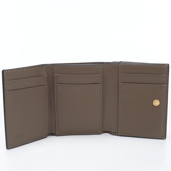 Fendi FF Diamond Trifold Wallet Calf — view 3