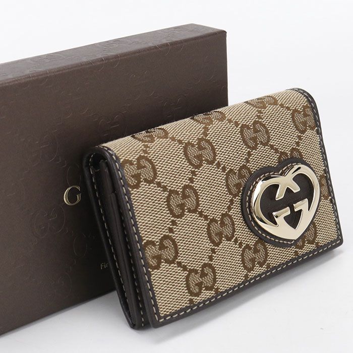 Gucci GG Canvas Business Card Holder