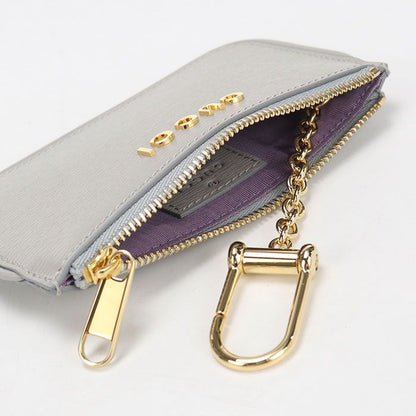 Gucci Zip Key Case Script Coin Purse Leather — view 3