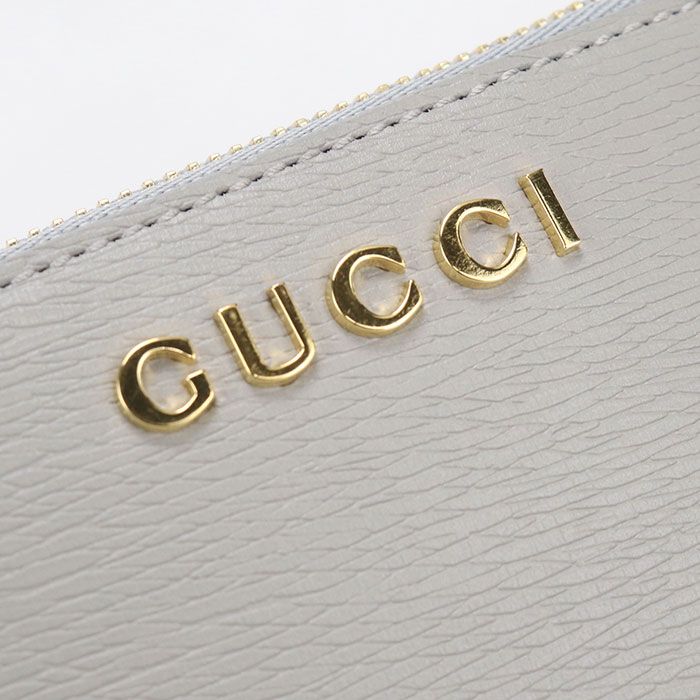 Gucci Zip Key Case Script Coin Purse Leather — view 4