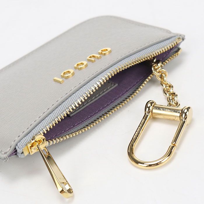 Gucci Zip Key Case Script Coin Purse Leather — view 5