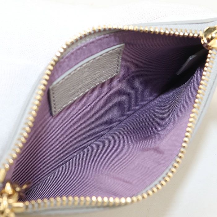 Gucci Zip Key Case Script Coin Purse Leather — view 3