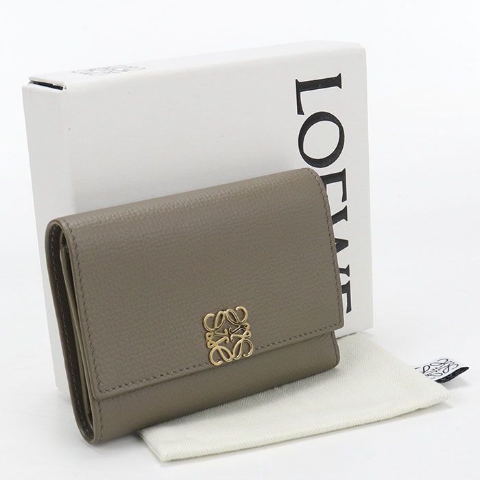Loewe Vertical Wallet Small Anagram Trifold Leather