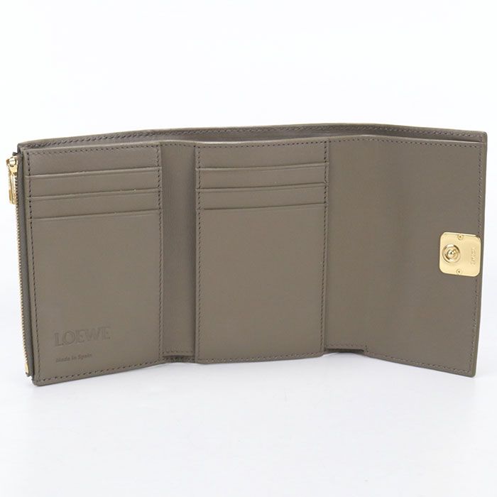 Loewe Vertical Wallet Small Anagram Trifold Leather — view 3