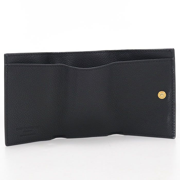 Saint Laurent Compact Wallet Trifold Leather — view 3