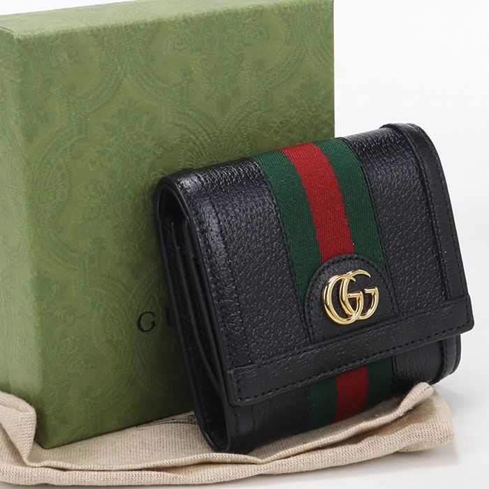 Gucci Ophidia Bifold Wallet Leather