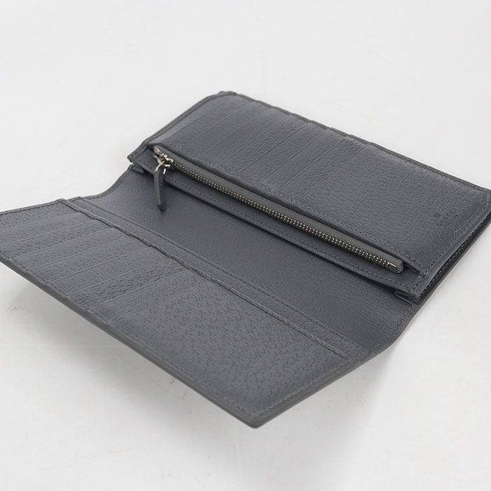 Gucci Wallet Gray Interior GG Supreme with Bifold Coin Purse — view 3