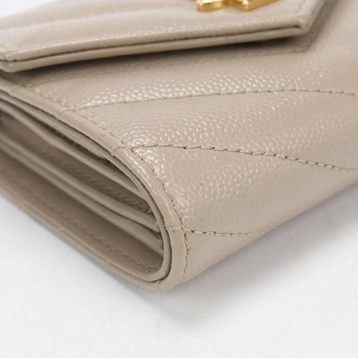 Saint Laurent Multi Fold Wallet Cassandra Trifold Leather — view 9