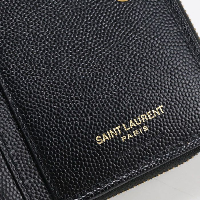 Saint Laurent Bifold Wallet Cassandra Leather — view 7