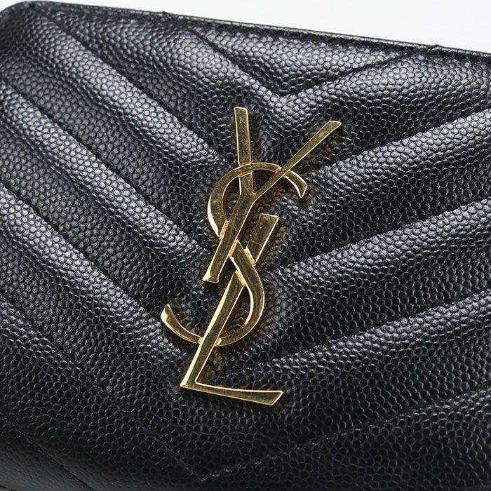 Saint Laurent Bifold Wallet Cassandra Leather — view 9