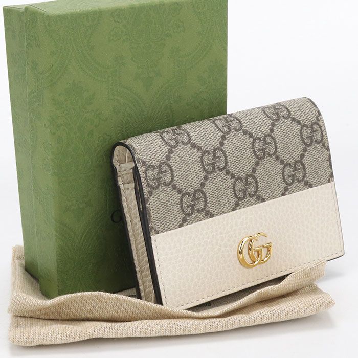Gucci Bicolor Card Case Wallet Double Bifold