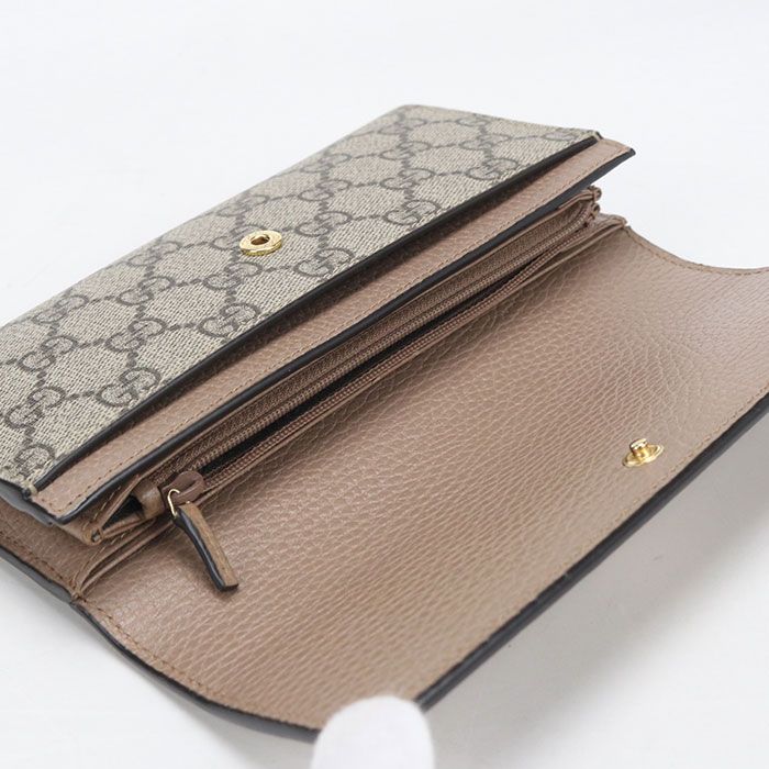 Gucci Bicolor Continental Wallet Double Bifold Leather — view 3