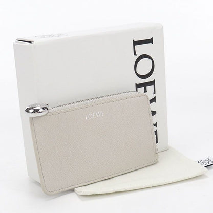 Loewe Pebble Coin Card Holder Fragment Case Purse Leather