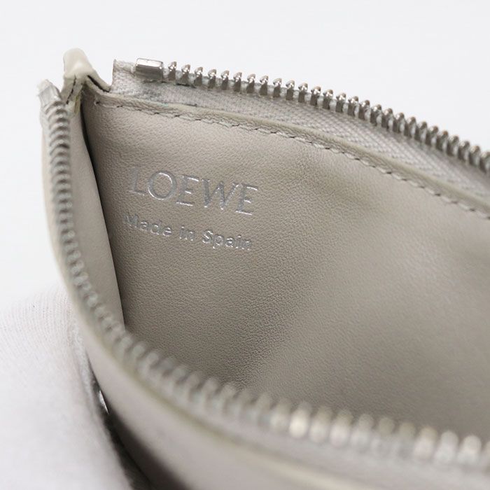 Loewe Pebble Coin Card Holder Fragment Case Purse Leather — view 6