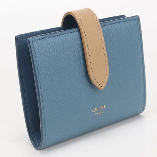 Celine Small Strap Wallet Bifold Leather