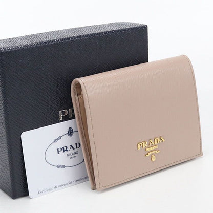 Prada Vitello Move Bifold Wallet Leather