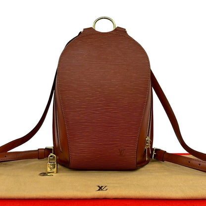 Louis Vuitton Mabillon Epi Leather Backpack Kenya Brown