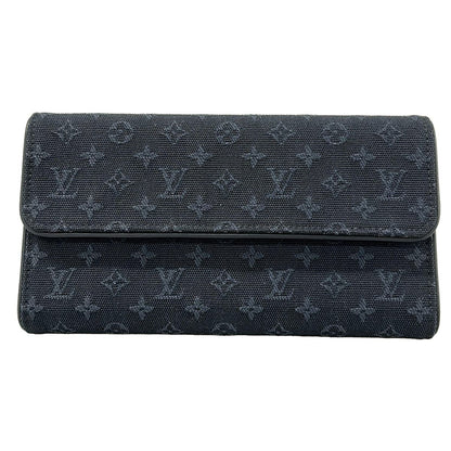 Louis Vuitton Wallet Monogram Mini Porte Tresor International Blue