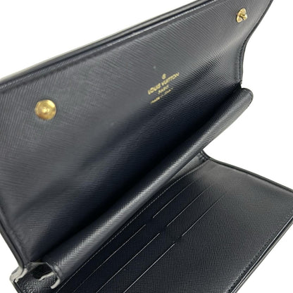 Louis Vuitton Wallet Monogram Mini Porte Tresor International Blue — view 4