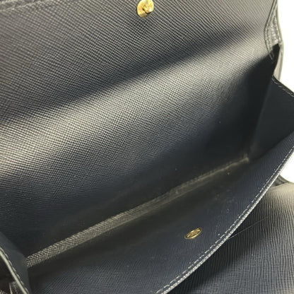 Louis Vuitton Wallet Monogram Mini Porte Tresor International Blue — view 5