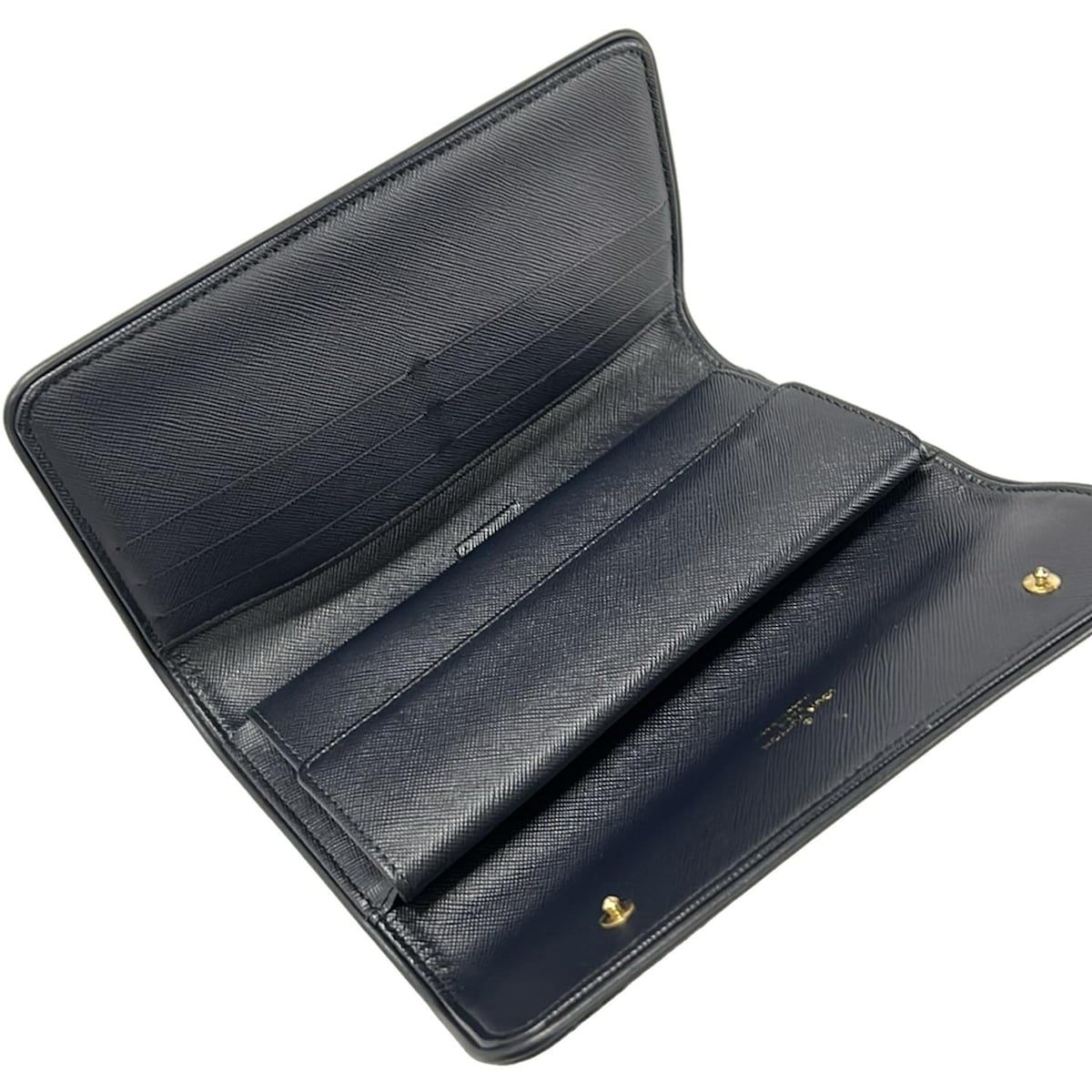 Louis Vuitton Wallet Monogram Mini Porte Tresor International Blue — view 3